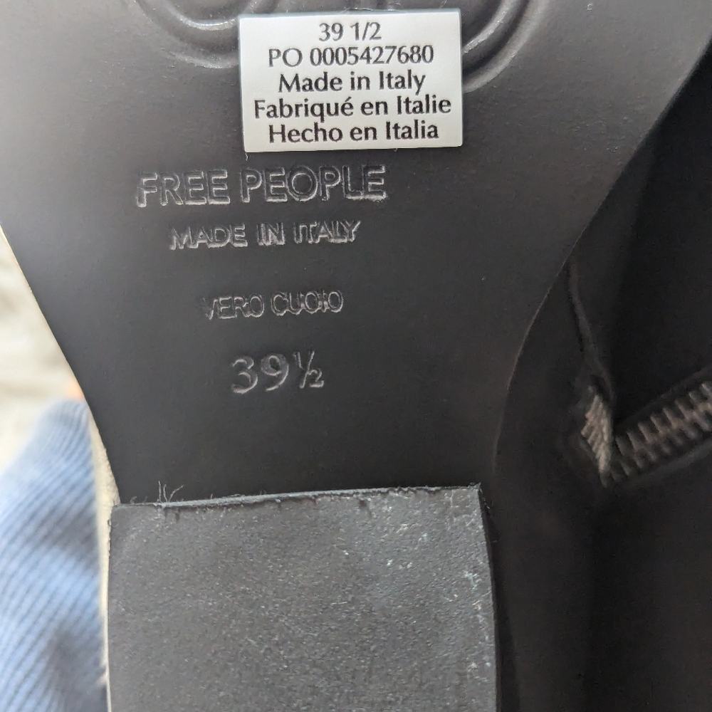 NWOT Free People Brayden Boots in Black Leather - Picture 12 of 14